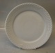Klosterkælderen presents: 625-0 Middagstallerken 25 cm (571- 624) White Fluted Danish Porcelain half lace