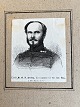 Xylografi - Portræt af Oberst M.O.B. Hveberg.