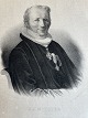 Portræt af Teolog og biskop J.P. Mynster - litografi af ...