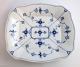 Lundin Antique presents: Royal Copenhagen. Blue fluted, plain. Square dish. Model 359. Length 26.5 cm. Width 23 ...