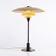 Osted Antik & Design presents: Poul Henningsen Table Lamp Model PH 3.5/2.5 with Yellow Painted Metal Top Shade ...