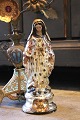 K&Co. presents: Antique 19th century Madonna figurine in poor man's silver / Mercury glass with fine old ...