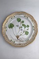 Danam Antik presents: Royal Copenhagen Flora Danica Plate with pierced border No. 20/3526.