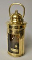 Pegasus – Kunst - Antik - Design presents: Antique round oil lamp with handle, brass, 19th century.