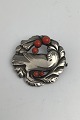 Danam Antik presents: Georg Jensen Sterling Silver Brooch No. 123 (Coral) (1930 - 1945)
