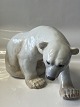 Antik Huset presents: Figurine, large sitting polar bear.Dec. No. 1857.Length 37 cm.