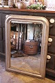 K&Co. presents: French 19th century Louis Philippe silver fireplace mirror with fine decorated frame. H:87cm. ...