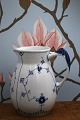 K&Co. presents: Bing & Grondahl Blue Painted / Blue Fluted Milk Jug. Height: 17cm...