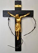 Pegasus – Kunst - Antik - Design presents: Gilded wooden figure, Christ on the cross, 20th century.