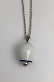 Danam Antik presents: Royal Copenhagen / A. Michelsen Sterling Silver / Porcelain Pendant incl. chain
