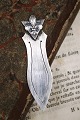 K&Co. presents: Old bookmark in silver with the French lily. Stamped 830s...
