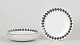 L'Art presents: Karin Björquist for Gustavsberg, set of six lunch plates “Svart Ruter”.