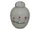 Antik K presents: Royal Copenhagen Art PorcelainLight Green Lidded Jar with Surreal Compensation