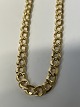Antik Huset presents: Facetted armor chain in 14 carat gold, stamped 585 Length 50 cm.