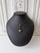 Karstens Antik presents: Bræmer Jensen necklace with pendant in 14 kt gold adorned with rock crystal