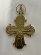 Antik Huset presents: Large Day of the Dead cross in 14 carat gold, stamped BH 585