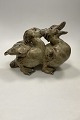 Danam Antik presents: Royal Copenhagen Stoneware Figurine 2 fighting Ducks No. 20281