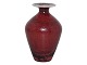 Antik K presents: Höganäs Sweden art potteryRed miniature vase by John Andersson