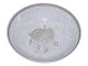 Antik K presents: LyngbyCraquele bowl with green leaves