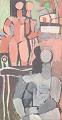 L'Art presents: Nils Bäcklin, oil on paper, listed Swedish visual artist.