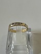 Antik Huset presents: Ladies Ring 14 carat with clear stones.Size: 61.