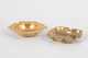 L'Art presents: Two brass ashtrays.