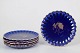 L'Art presents: Set of six Gustavsberg plates with gold decor.