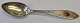 Pegasus – Kunst - Antik - Design presents: German silver spoon with decoration and glass, 19th century.