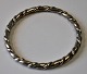 Pegasus – Kunst - Antik - Design presents: Hans Hansen bangle in sterling silver, design: 206, Kolding, Denmark.