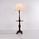 Osted Antik & Design presents: Original Mahogany Standard Lamp with Integrated Table and Lion Paw Feet from the ...
