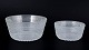 L'Art presents: Oiva Toikka for Iittala Kastehelmi, set of two bowls.