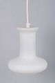L'Art presents: Holmegaard, white opaline glass ceiling lamp.