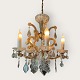 Moster Olga - Antik og Design presents: Glass chandelierwith many crystals*DKK 1400
