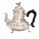 Aabenraa Antikvitetshandel presents: Danish Rococo silver teapot by Hans Petersen Busch, Aalborg, ...