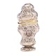 Aabenraa Antikvitetshandel presents: Rococo silver vinaigrette by Rasmus Pedersen, Copenhagen 1777.H: 7,8cm