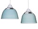 Modern Danish CeramicsTwo small mint green ceiling lamps from around 1990-2000