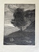 Radering af Sophus Clod-Svensson - Rebild bakker 1913.