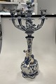 Royal Copenhagen Blue Fluted Full Lace 5 armed Candelabra No. 1006