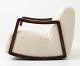 Lundin Antique presents: Rare Swing style from Bienal model Gyngen. upholstered in new lambswool. frame of ...