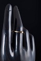 18 carat gold ring with a saltwater cultured pearl.