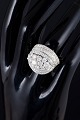18 carat gold diamond cocktail ring.