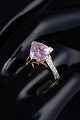9 ct Gold Cocktail Ring with Amethyst.