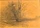 Pegasus – Kunst - Antik - Design presents: Niss, Thorvald (1842 - 1905) Denmark: Tree, 1880.