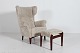 Stari Antik presents: Fritz Hansen A/SWing back lounge chair with stool