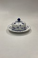 Danam Antik presents: Royal Copenhagen Blue Fluted Plain Butter Dish No. 4