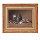 Aabenraa Antikvitetshandel presents: Johann Rudolf Lelong, 1779-1814, gouache.Signed "Lelong".Stillife with ...