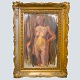 Academy painting; Model study, oil on canvas
