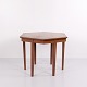 Antik hexagon sidebord i mahogni med intarsia fra 1880’erne