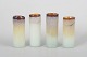 L'Art presents: Napoleone Martinuzzi for Murano, set of four glass vases.