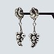 Antik Damgaard-Lauritsen presents: Georg Jensen; Pair of Moonlight Grapes earrings in sterling silver, no. 40